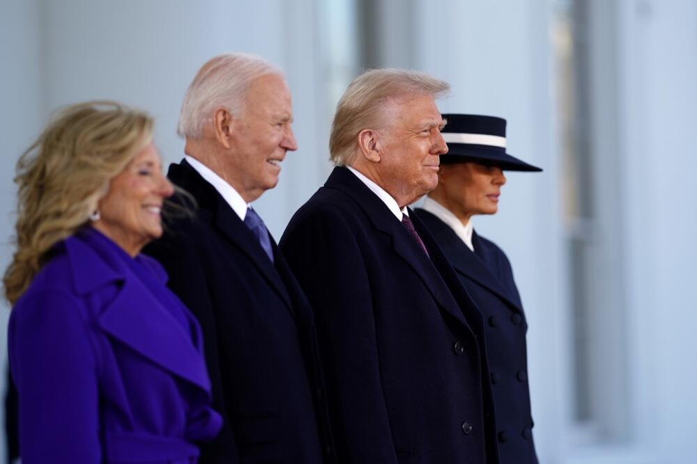 Džil i Džo Bajden i Donald i Melanija Tramp na inauguraciji