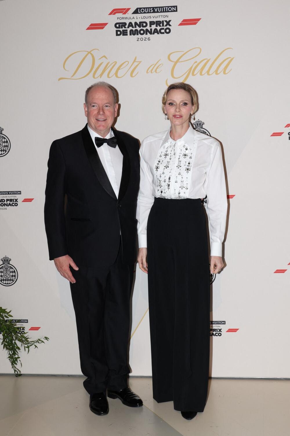 Princ Albert i princeza Šarlin na gala večeri posle trke za Veliku nagradu Monaka
