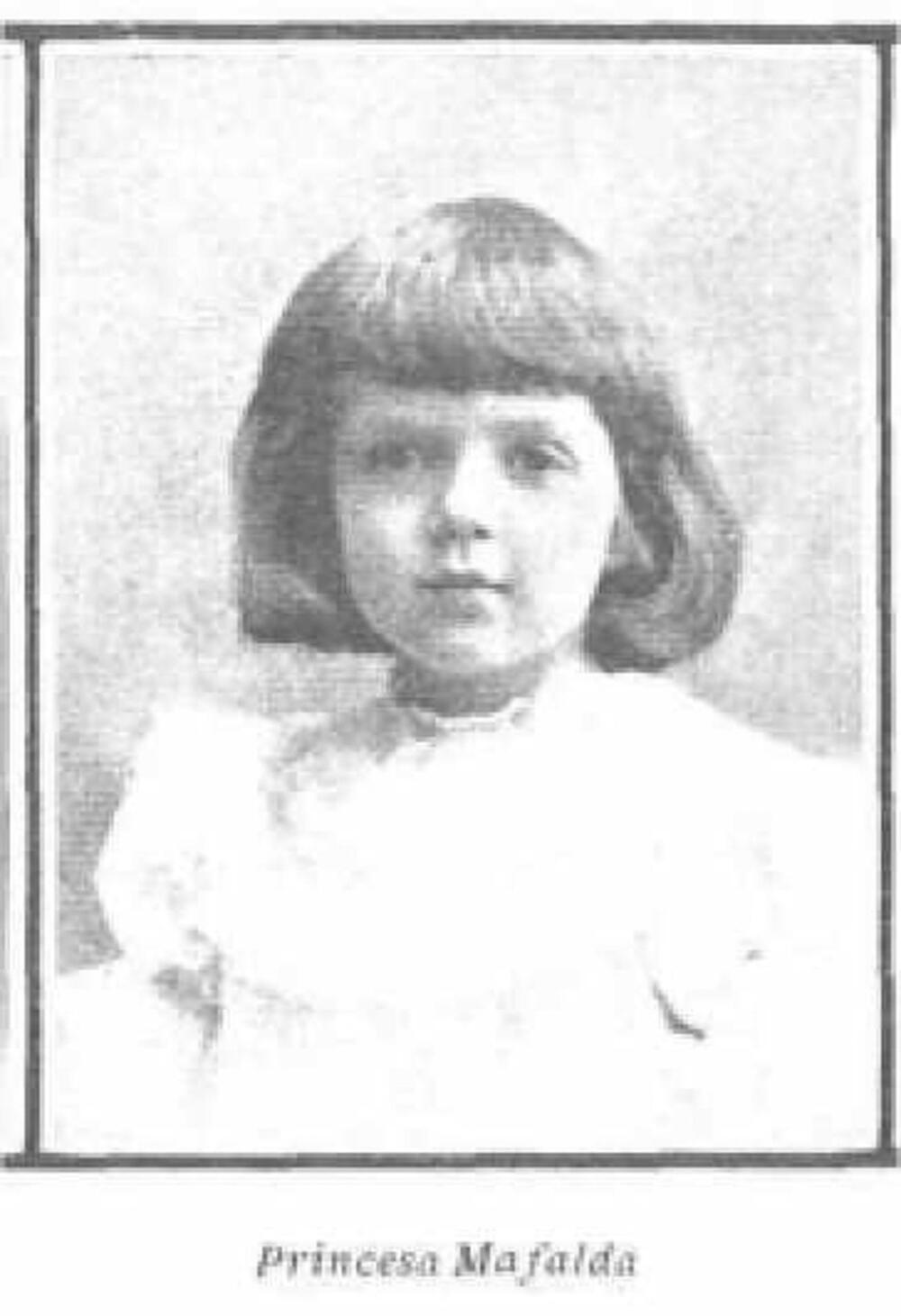 Princeza Mafalda Savojska kao devojčica