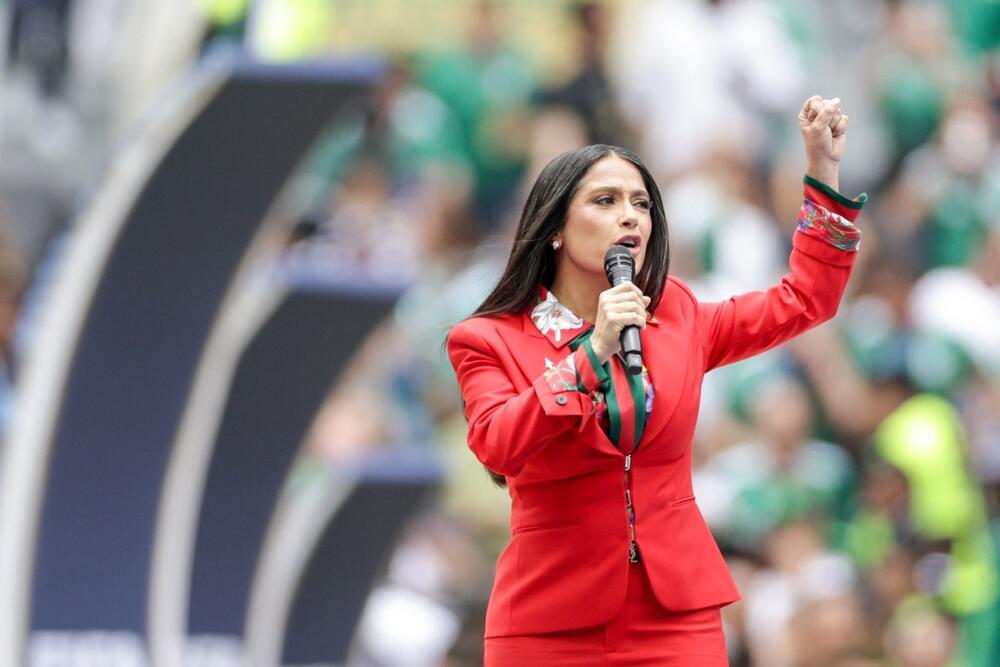 Salma Hajek na otvaranju Svetskog prvenstva