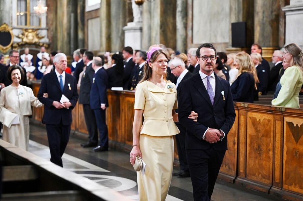 Princ Filip Karađorđević, princeza Danica Karađorđević, princ Aleksandar i princeza Katarina na godišnjici braka švedskog kralja