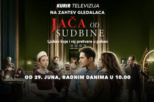 HIT SERIJA "JAČA OD SUDBINE" PONOVO NA KURIR TELEVIZIJI! Od ponedeljka, 29. juna, svakog radnog dana od 10 časova
