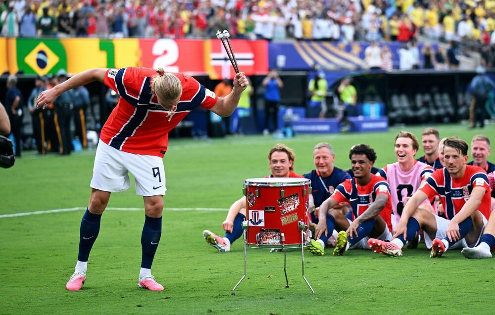 Erling Haland predvodi 'vikinško veslanje' posle meča Norveške s Brazilom