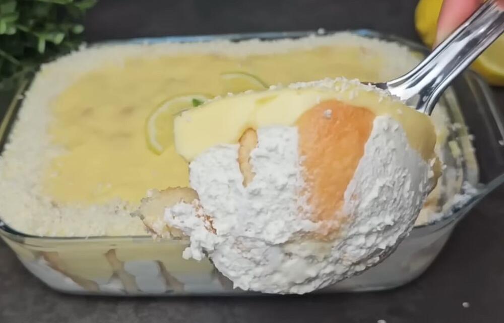 Kremasta torta od piškota, limuna i maskarpone sira