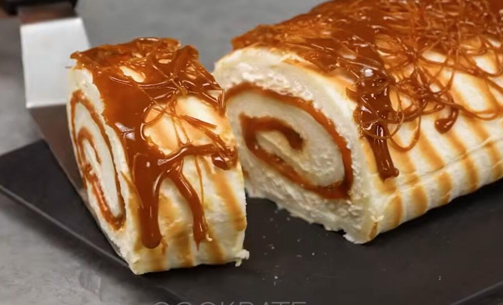 Pavlov rolat sa karamelom, recept