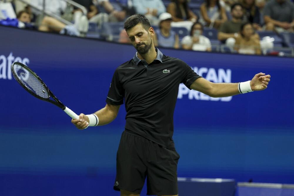 Novak Đoković na US Openu 2026.