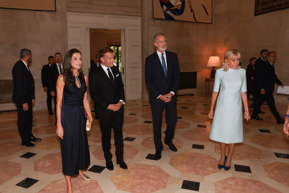 Kraljica Leticija, Emanuel Makron, kralj Felipe i Brižit Makron