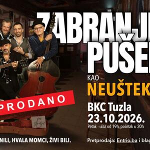 Zabranjeno pušenje kao Neuštekani rasprodali nastupe u zagrebačkom Lisinskom i tuzlanskom BKC-u, novi termin u Zagrebu