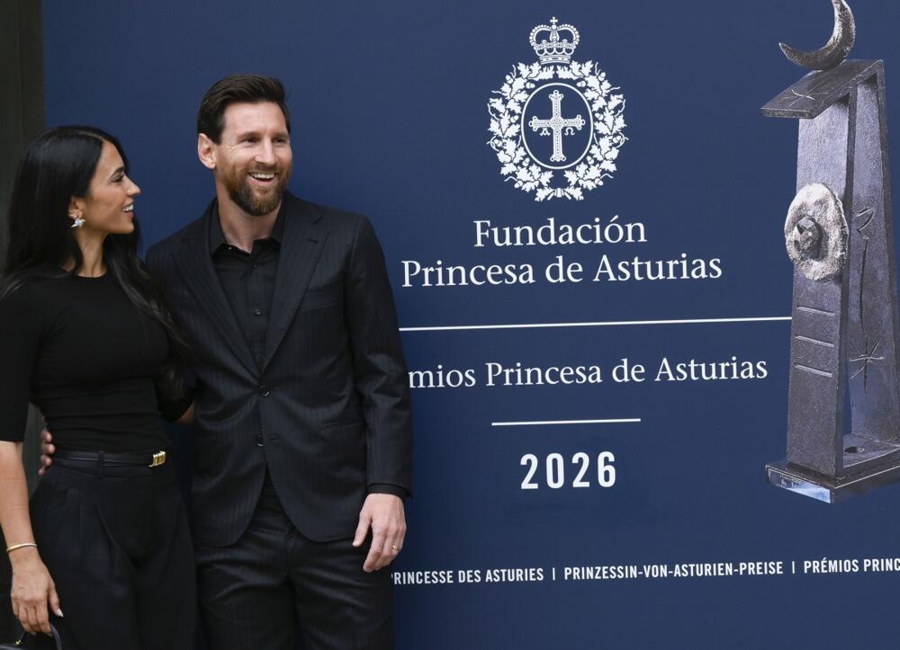 Antonela Rokuco i Leo Mesi borave u Ovijedu povodom dodele nagrada Princeze od Asturije