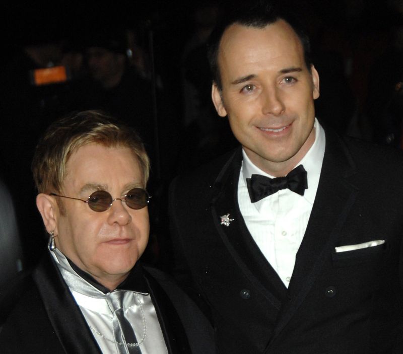 Elton Džon i Dejvid Furniš, foto: Profimedia