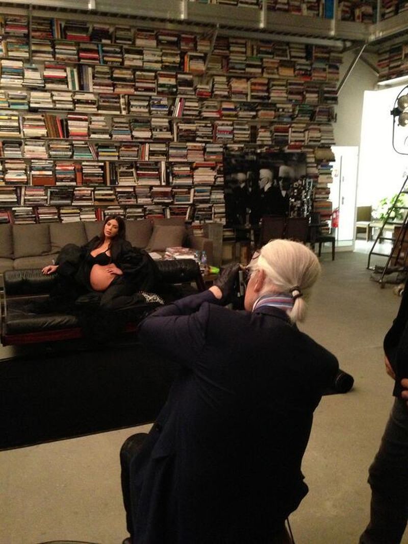 Kim Kardašijan i Karl Lagerfeld, foto: Twitter