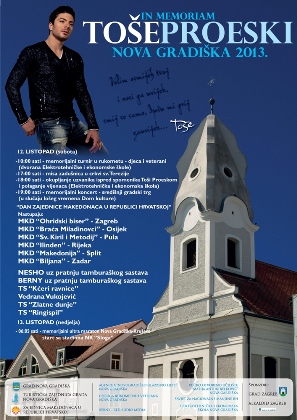 Plakat Toše Proeski, foto: promo