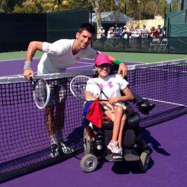 Novak Đoković sa devojčicom Karlom Sofijom, foto: Facebook