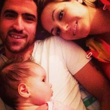 Janko i Biljana Tipsarević sa ćerkom, foto: Instagram