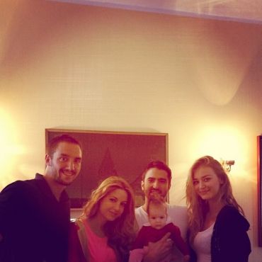 Biljana, Janko Tipsarević, Viktor Troicki, Sofija Milošević, foto: Instagram