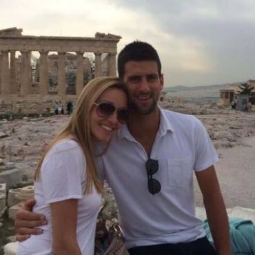 Jelena Ristić i Novak Đoković, foto: Facebook