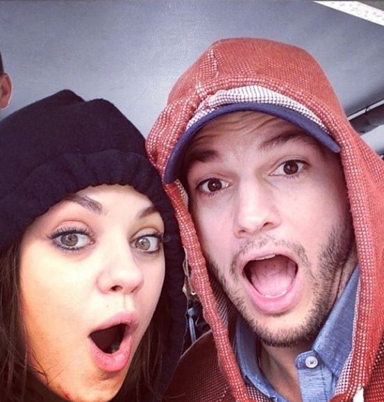 Mila Kunis, Ešton Kučer, foto: Instagram