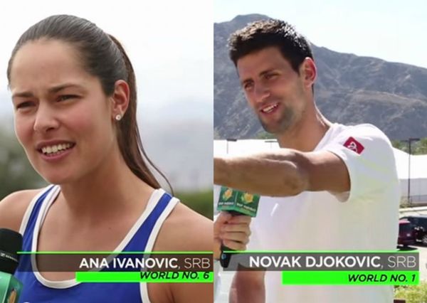 Ana Ivanović, Novak Đoković, foto: Printskrin