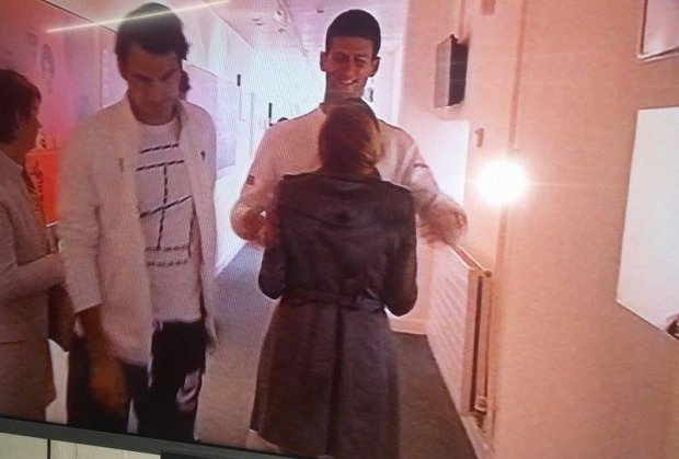 Novak, Jelena Đoković, Rodžer Federer, foto: screenshot