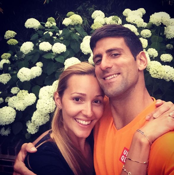 Jelena i Novak Đoković, Foto: Instagram / djokorenole