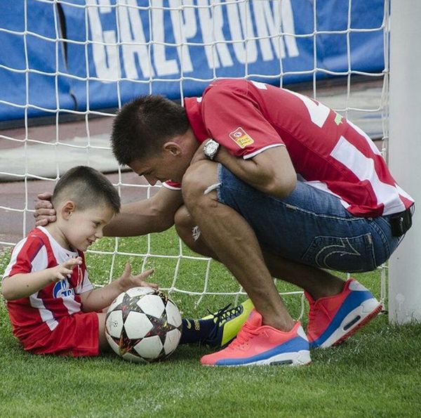 Vujadin Savić sa sinom Andrejom, foto: Instagram