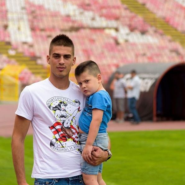 Vujadin Savić sa sinom, foto: Instagram