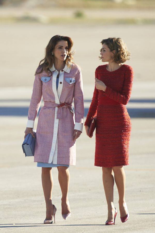 Jordanska kraljica Ranija i španska kraljica Leticija